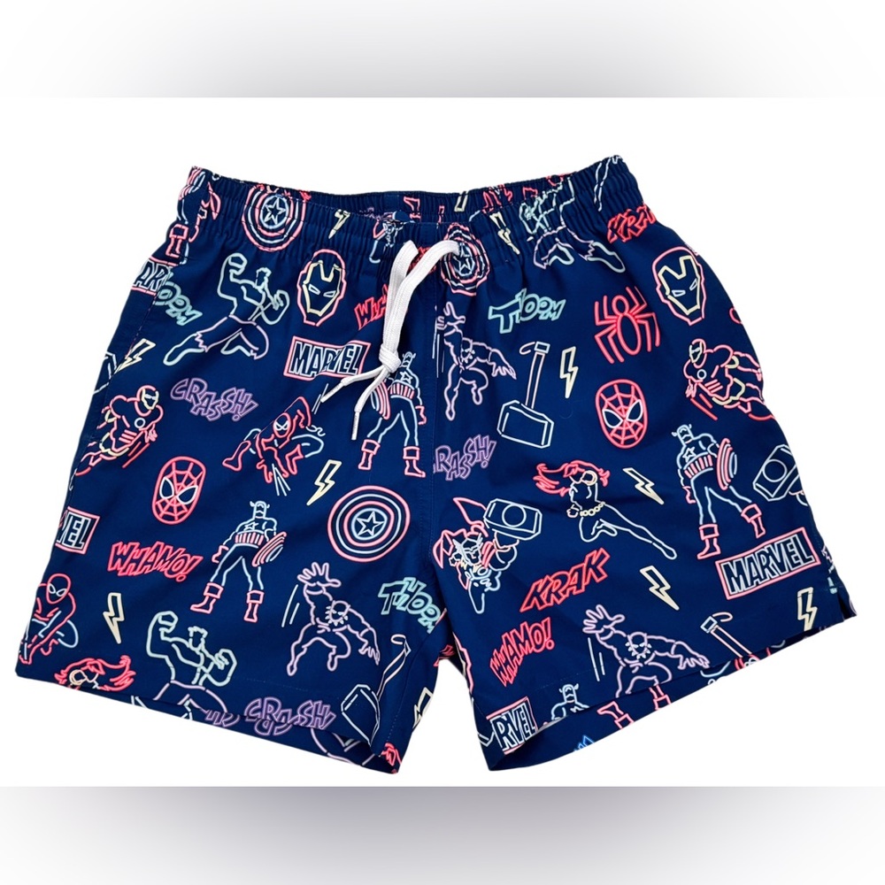 Hard to Find Chubbies Marvel Mens Large Neon Swim Trunks Limited Edition - Small